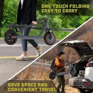 AOVOPRO TMAX 10inch Electric Scooter 500W 22MPH Adult APP Smart Scooter Shock-absorbing Anti-skid Folding Electric Scooter
