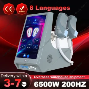 Myoslim 15 Tes 6500W EMS Body Muscle Stimulator RF EMS Portable Body Sculpting Machine Slimming Weight Lose Electromagnetic