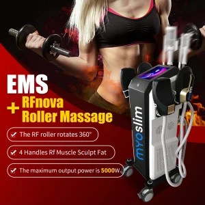 EMS RF Vacuum Inner Ball Roller 360 Degree Rolling Cellulite Massage Weights Loss Machine Body Muscle Body Slimming Fat Removal